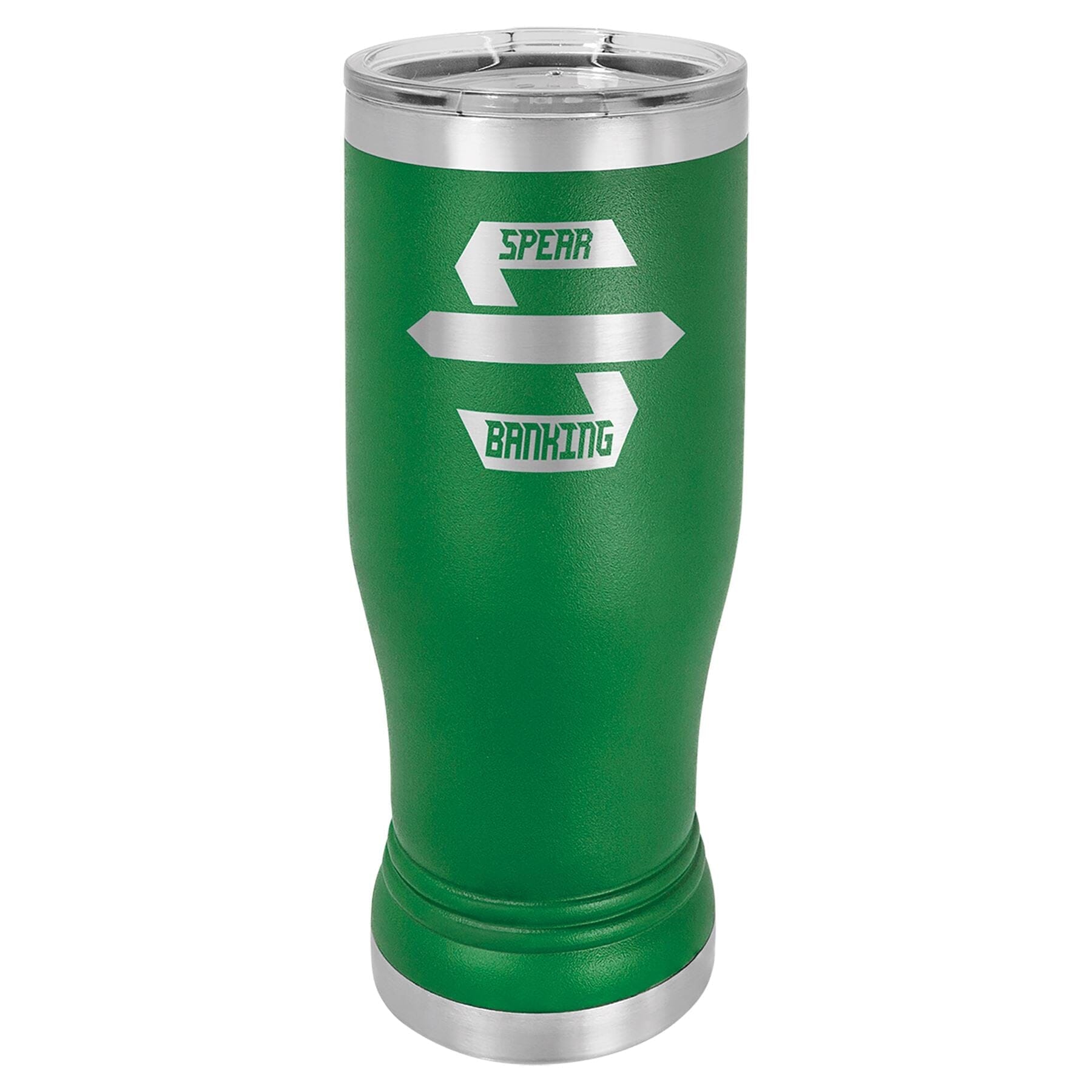 14 oz. Stainless Steel Pilsner Tumbler Signature Cutouts Green 