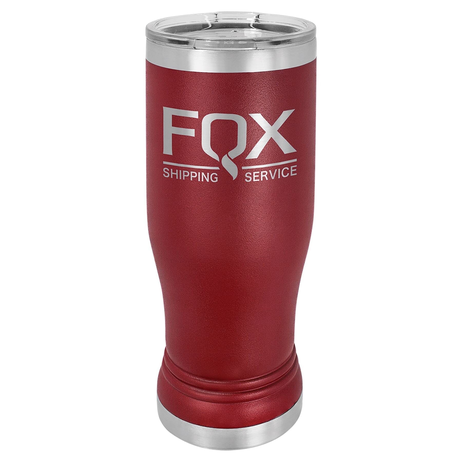 14 oz. Stainless Steel Pilsner Tumbler Signature Cutouts Maroon 