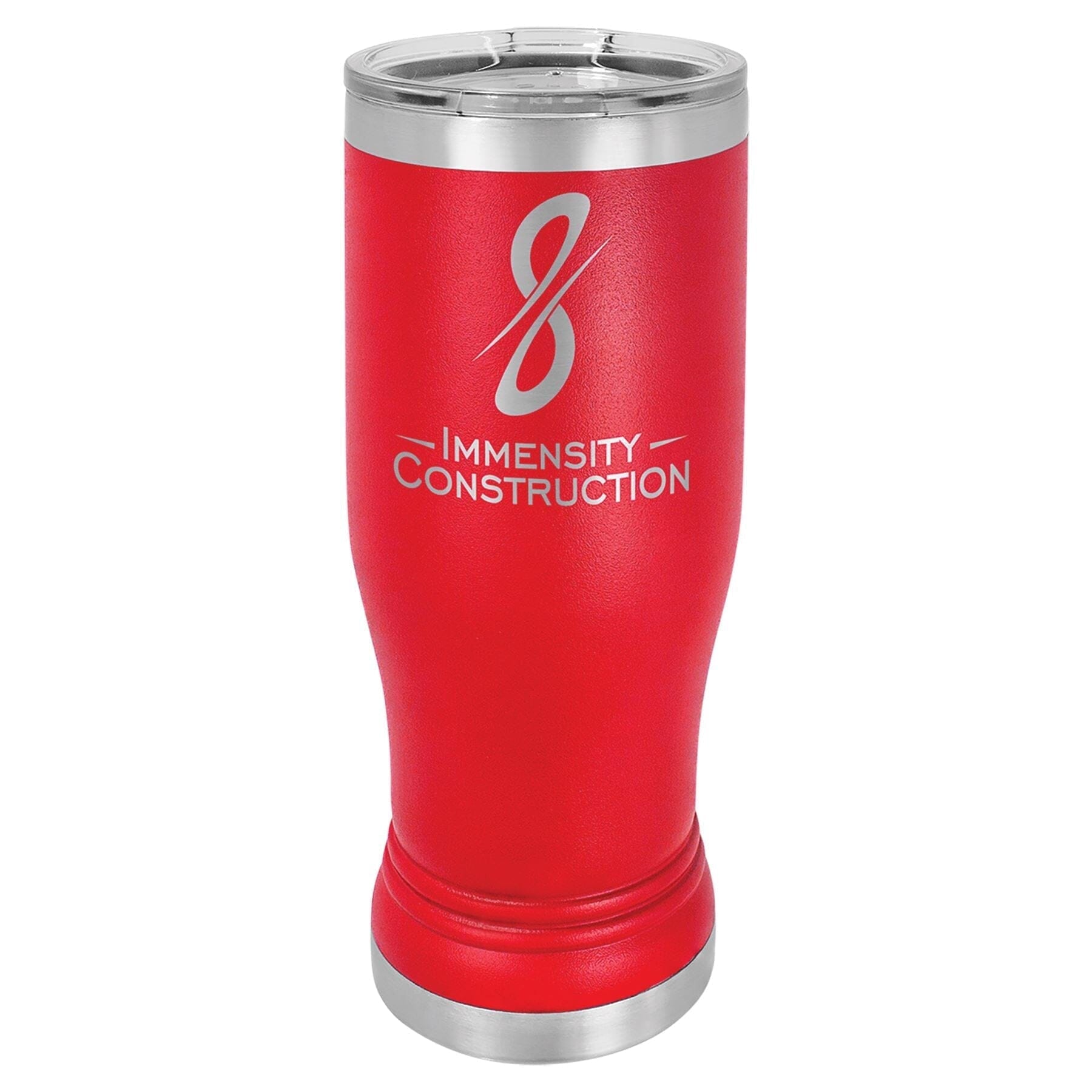14 oz. Stainless Steel Pilsner Tumbler Signature Cutouts Red 