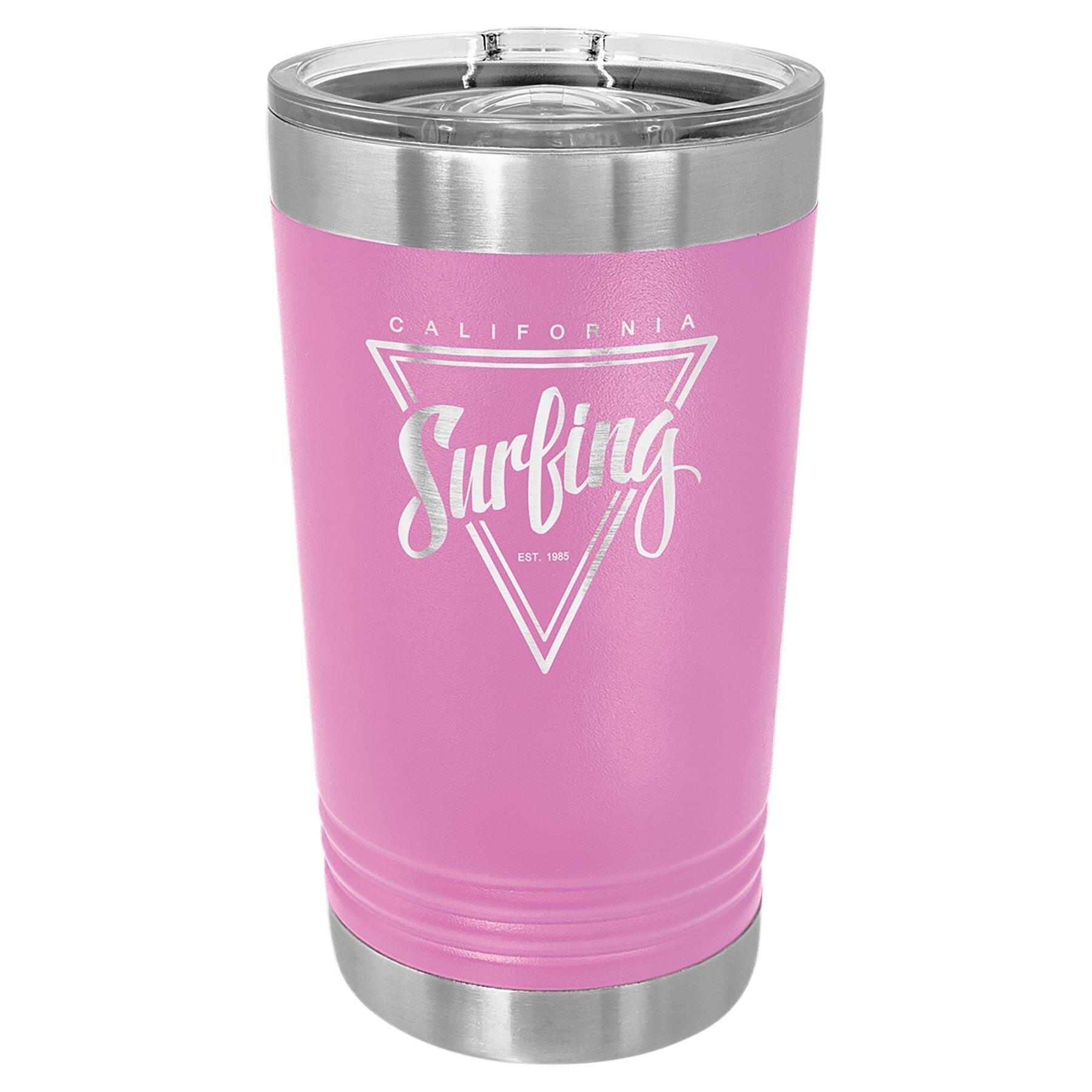 16 oz. Stainless Steel Pint Tumbler Signature Cutouts Lavender 