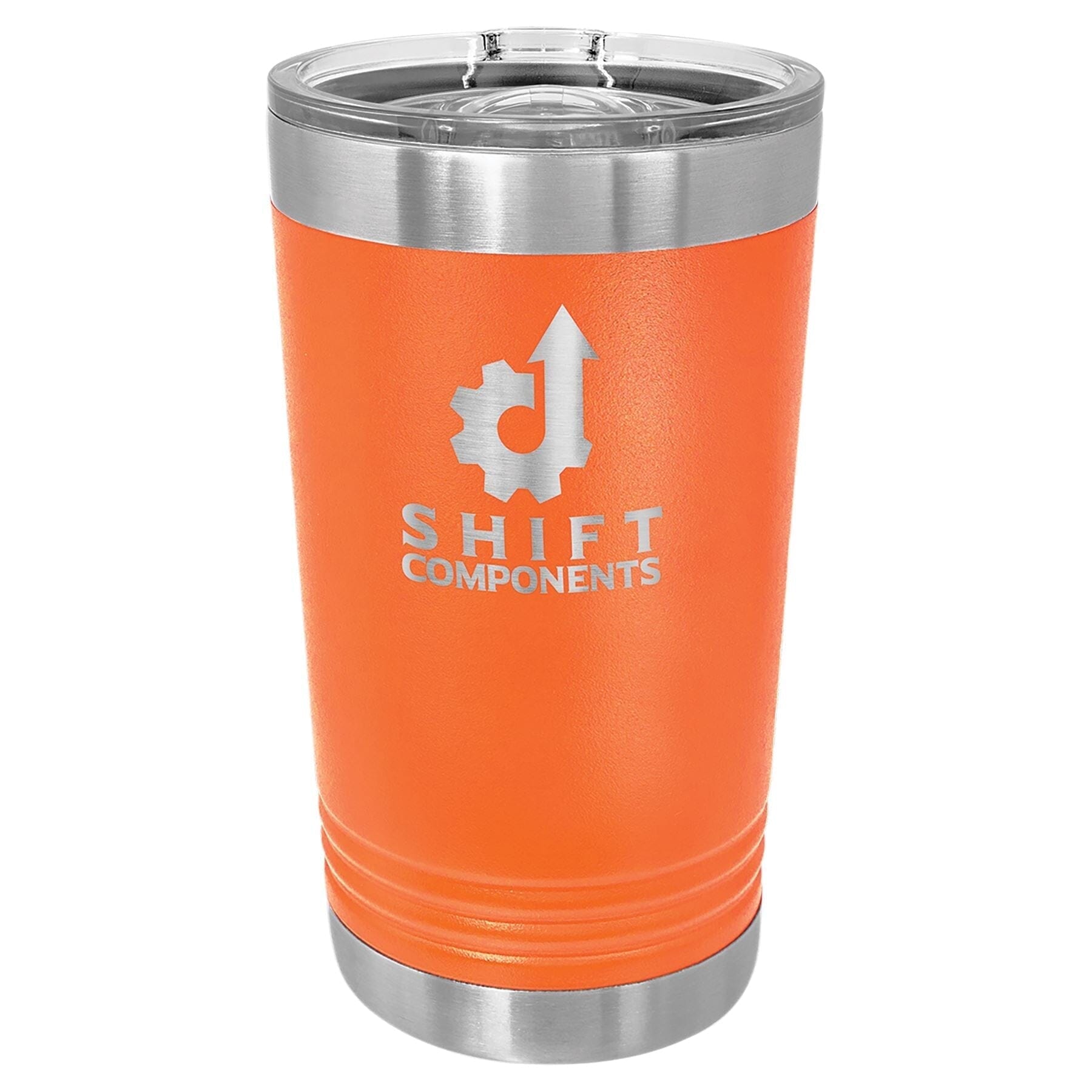 16 oz. Stainless Steel Pint Tumbler Signature Cutouts Orange 