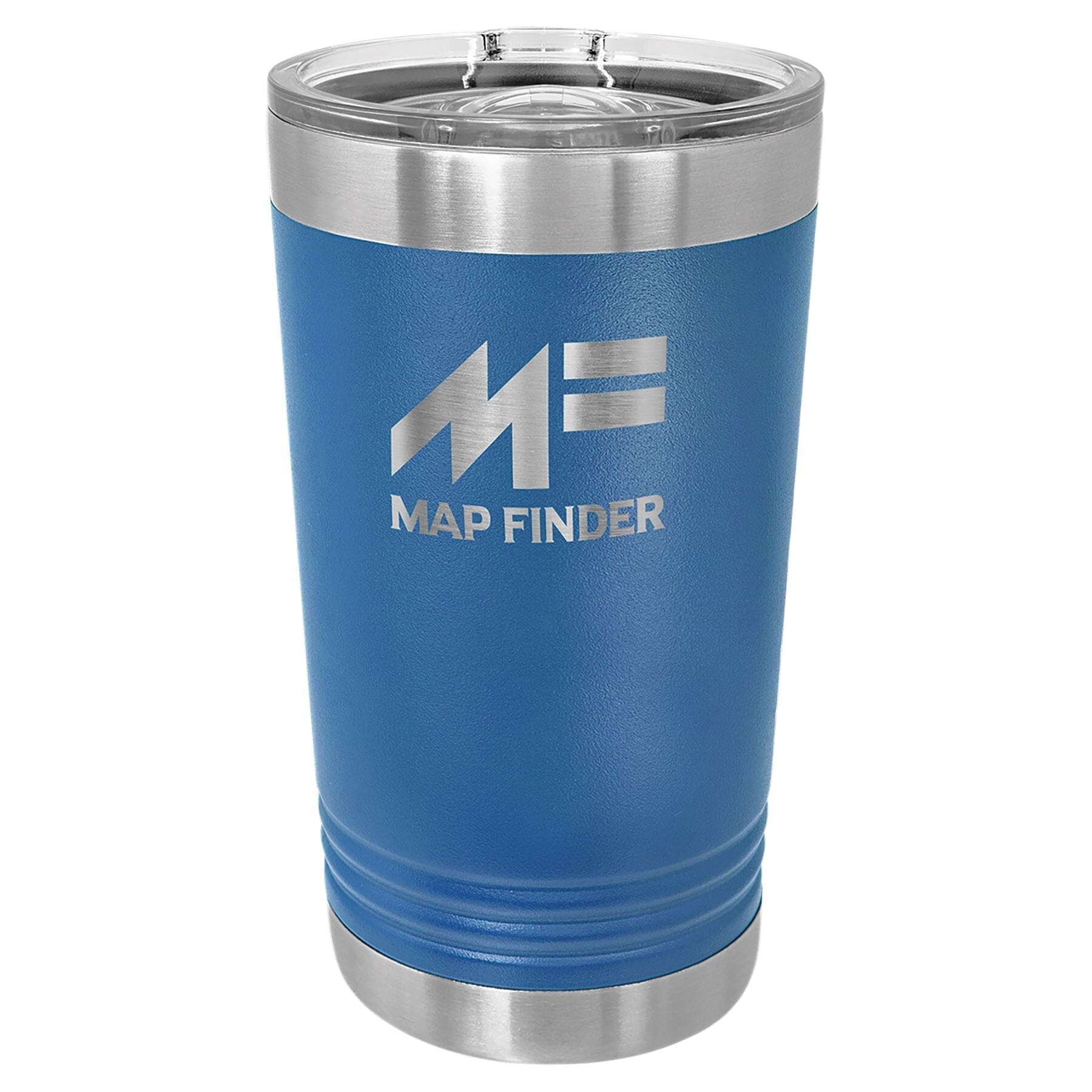 16 oz. Stainless Steel Pint Tumbler Signature Cutouts Royal Blue 