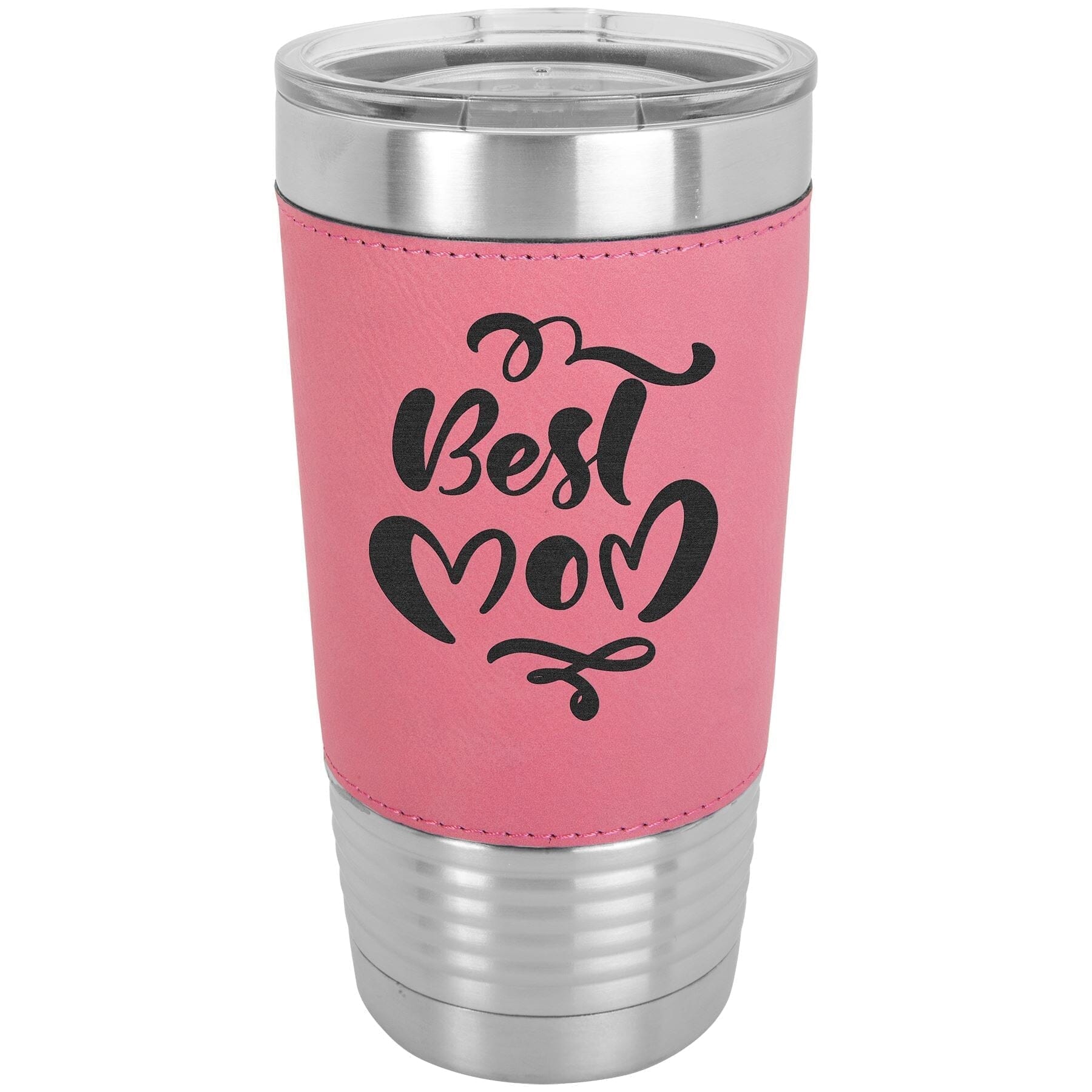 20 oz Laserable Leatherette Travel Tumbler Signature Cutouts Pink 