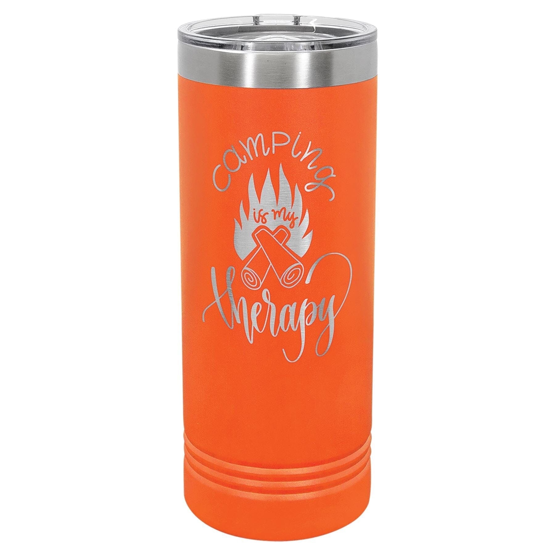 22 oz. Skinny Double Insulated Tumbler Signature Cutouts Orange 