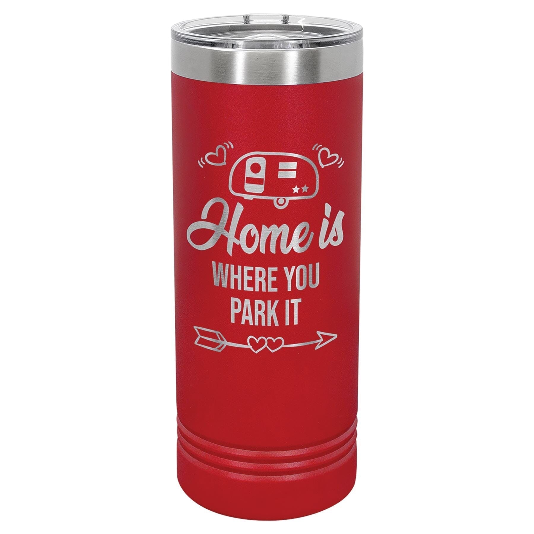 22 oz. Skinny Double Insulated Tumbler Signature Cutouts Red 