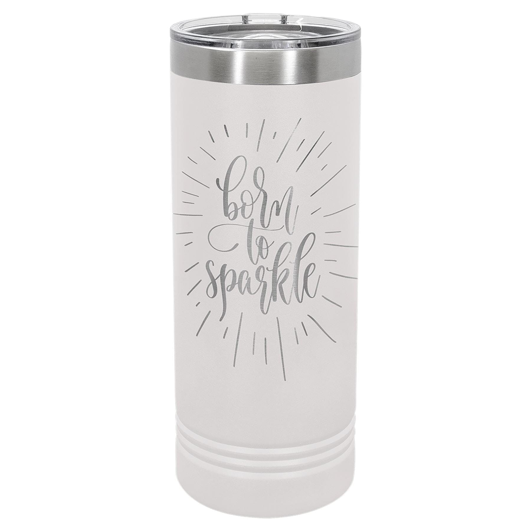 22 oz. Skinny Double Insulated Tumbler Signature Cutouts White 