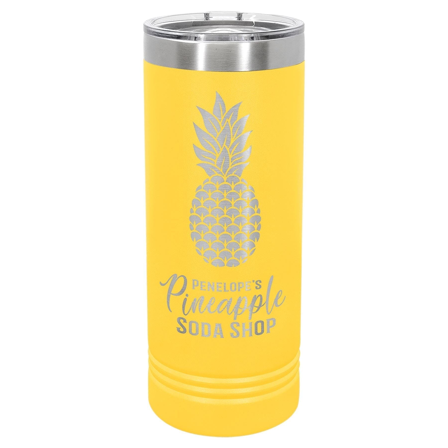 22 oz. Skinny Double Insulated Tumbler Signature Cutouts Yellow 