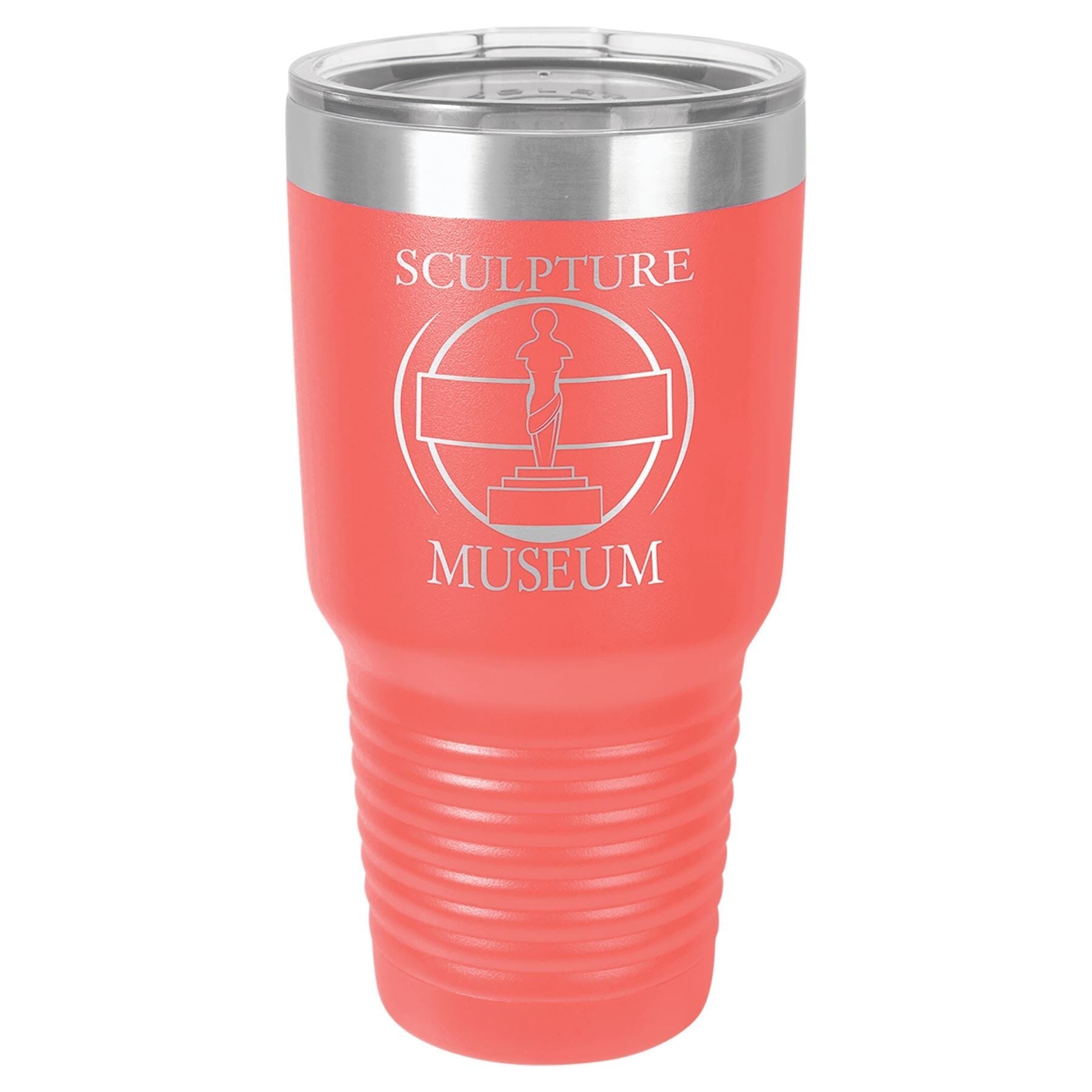 30 oz. Double Insulated Stainless Steel Tumbler Signature Cutouts Coral 