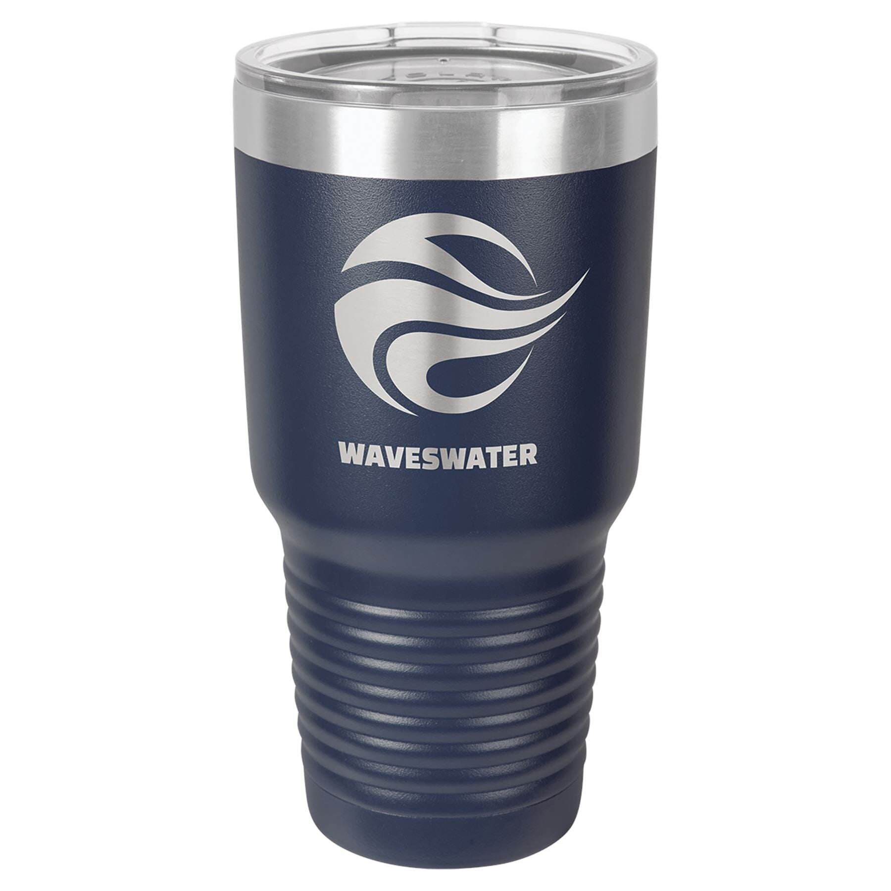 30 oz. Double Insulated Stainless Steel Tumbler Signature Cutouts Navy Blue 