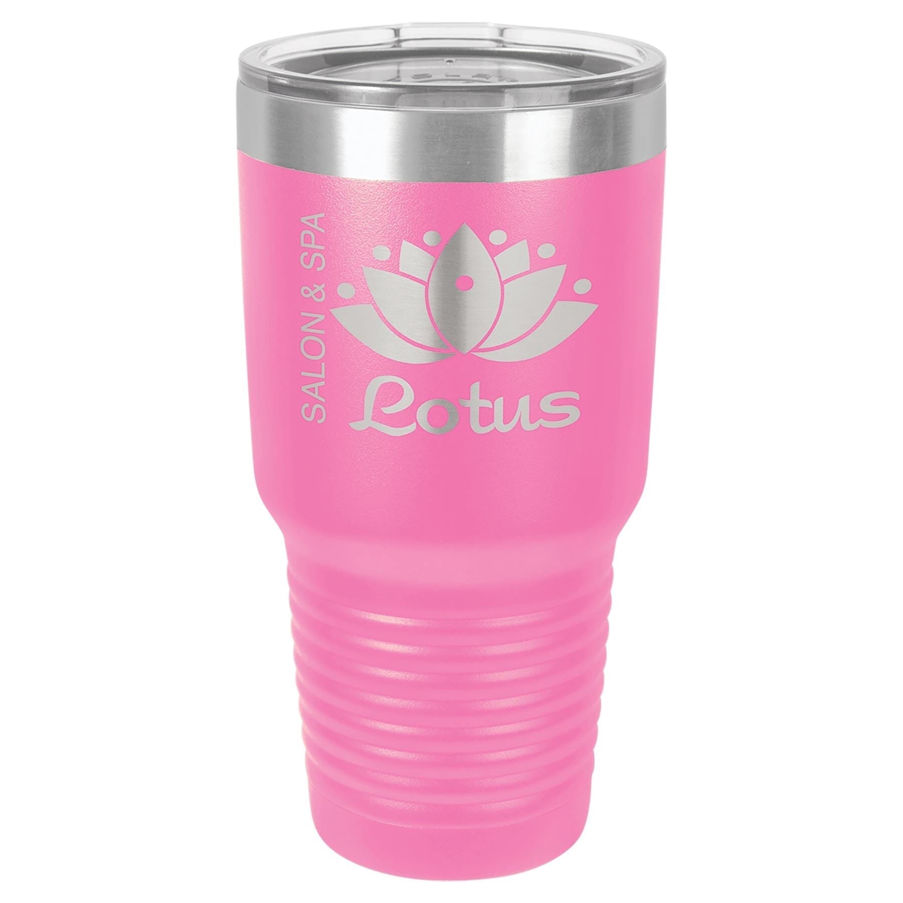 30 oz. Double Insulated Stainless Steel Tumbler Signature Cutouts Pink 