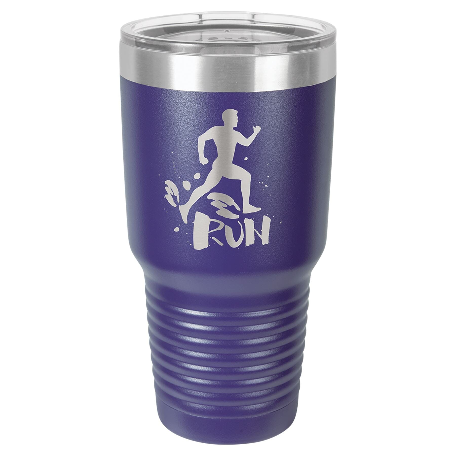 30 oz. Double Insulated Stainless Steel Tumbler Signature Cutouts Purple 