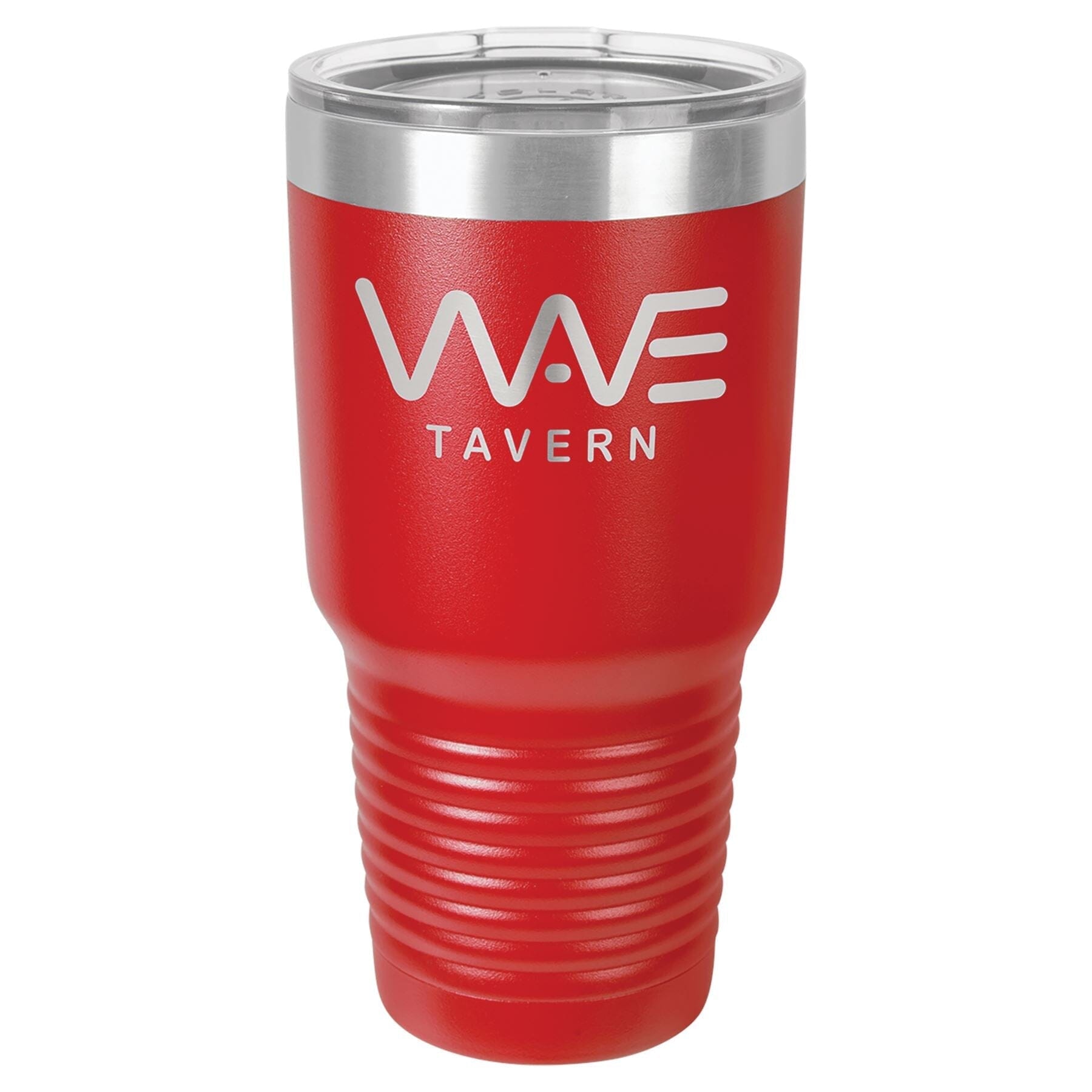 30 oz. Double Insulated Stainless Steel Tumbler Signature Cutouts Red 