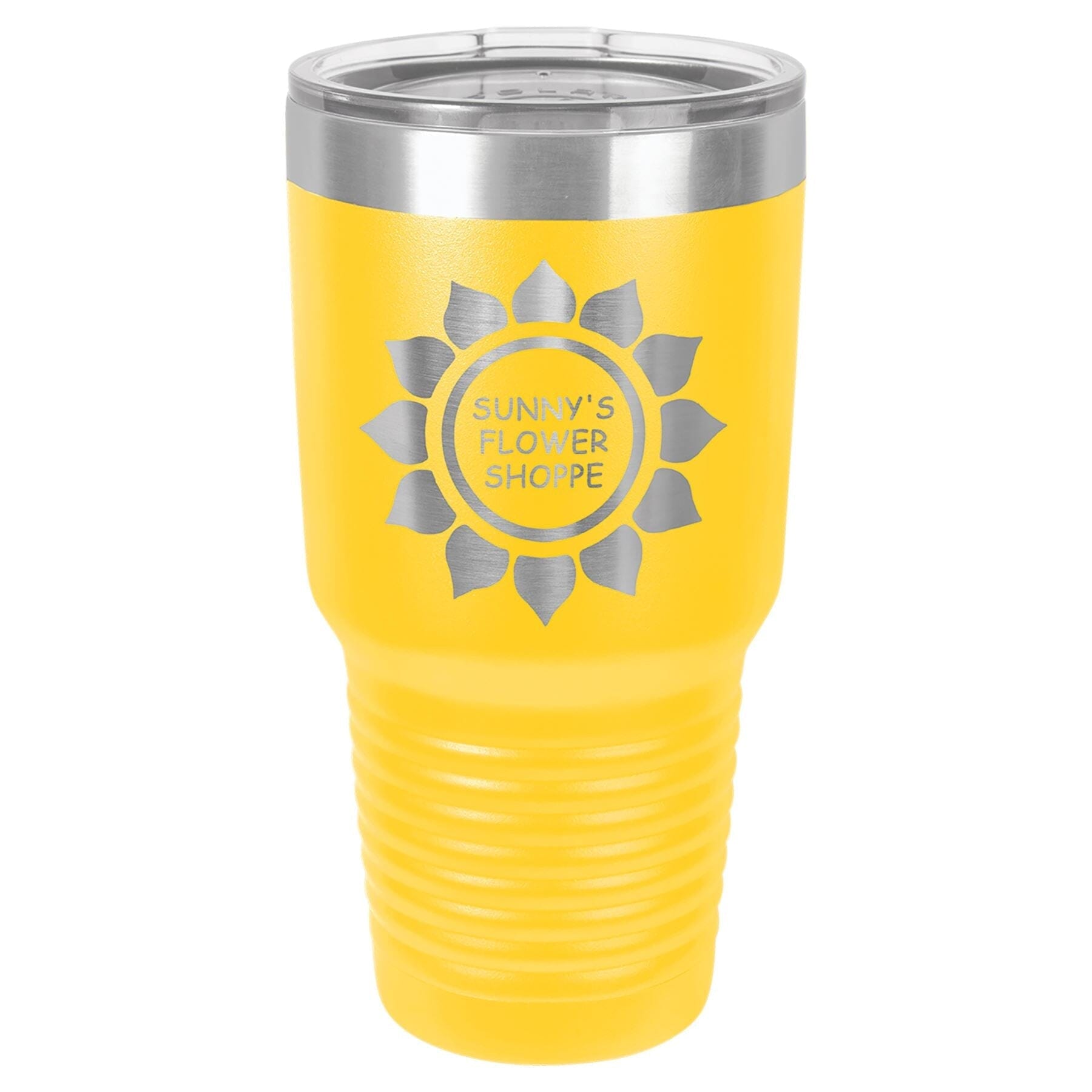 30 oz. Double Insulated Stainless Steel Tumbler Signature Cutouts Yellow 