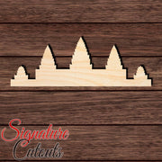 Angkor Wat Shape Cutout in Wood Craft Shapes & Bases Signature Cutouts 