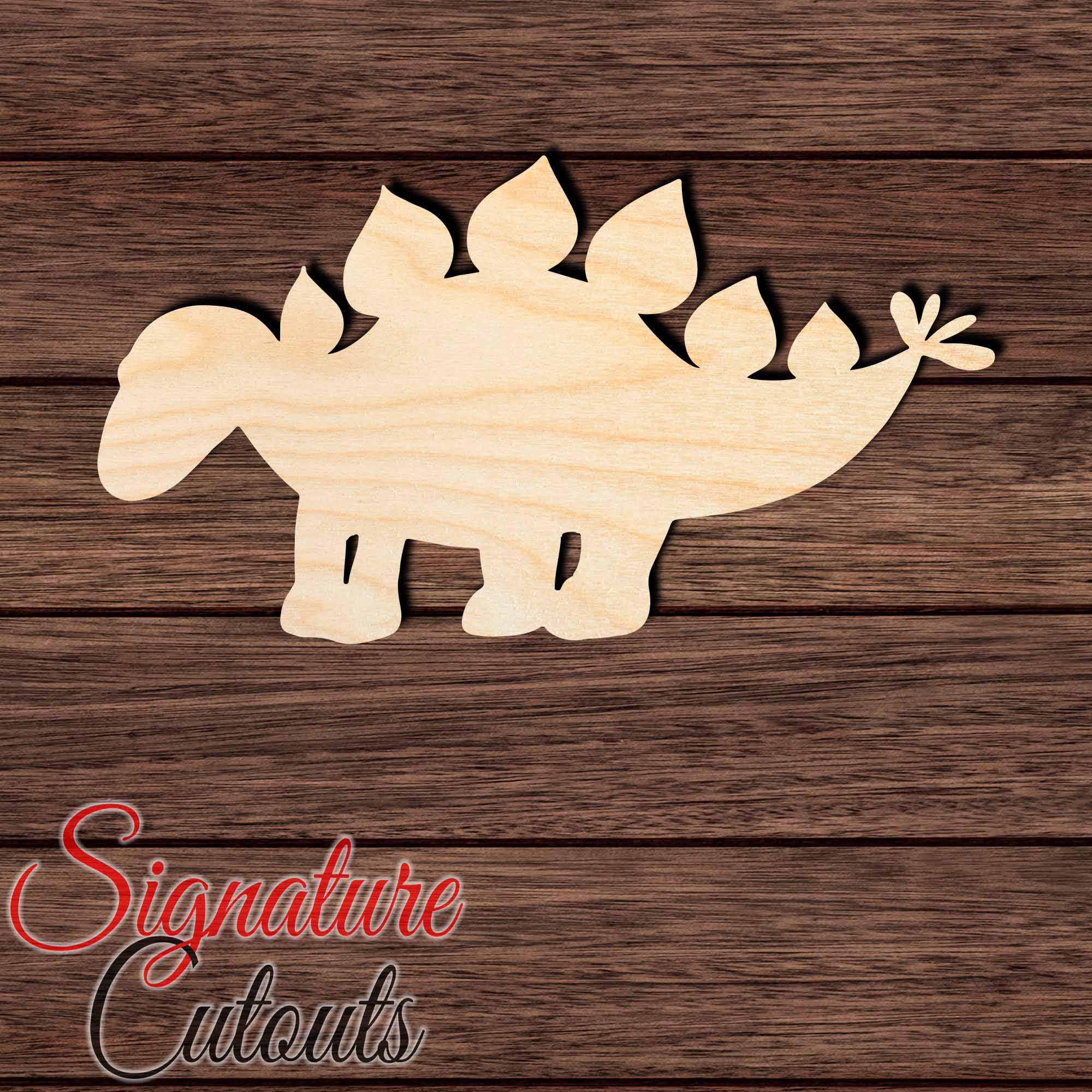 Baby Dino 004 Shape Cutout in Wood Craft Shapes & Bases Signature Cutouts 