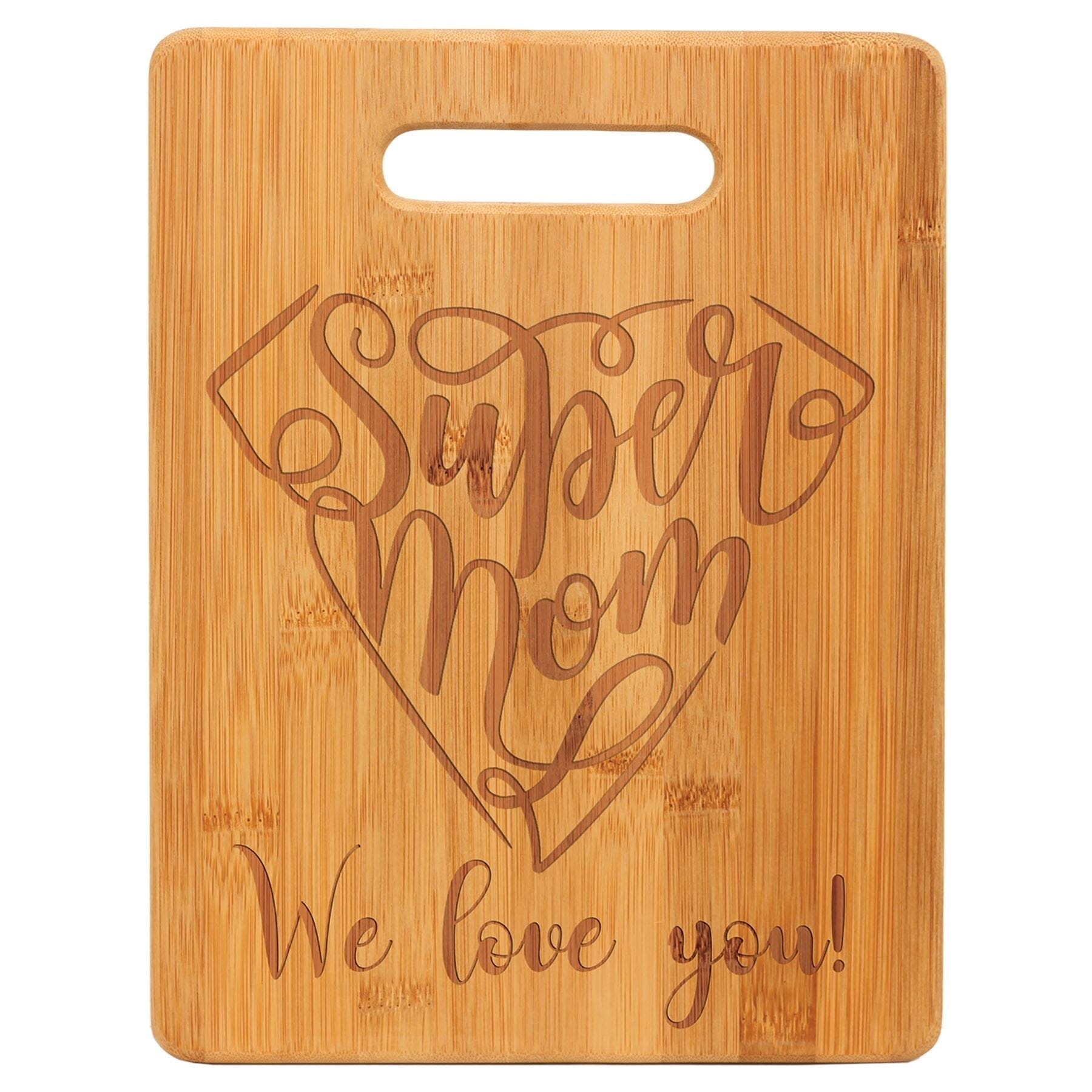 Bamboo Cutting Board 11-1/2" x 8-3/4" - Includes Custom Engraving (#173) Signature Custom Works 