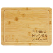 Bamboo Cutting Board w/Drip Ring, 11-1/2" x 8-3/4" - Includes Custom Engraving (#442) Signature Custom Works 