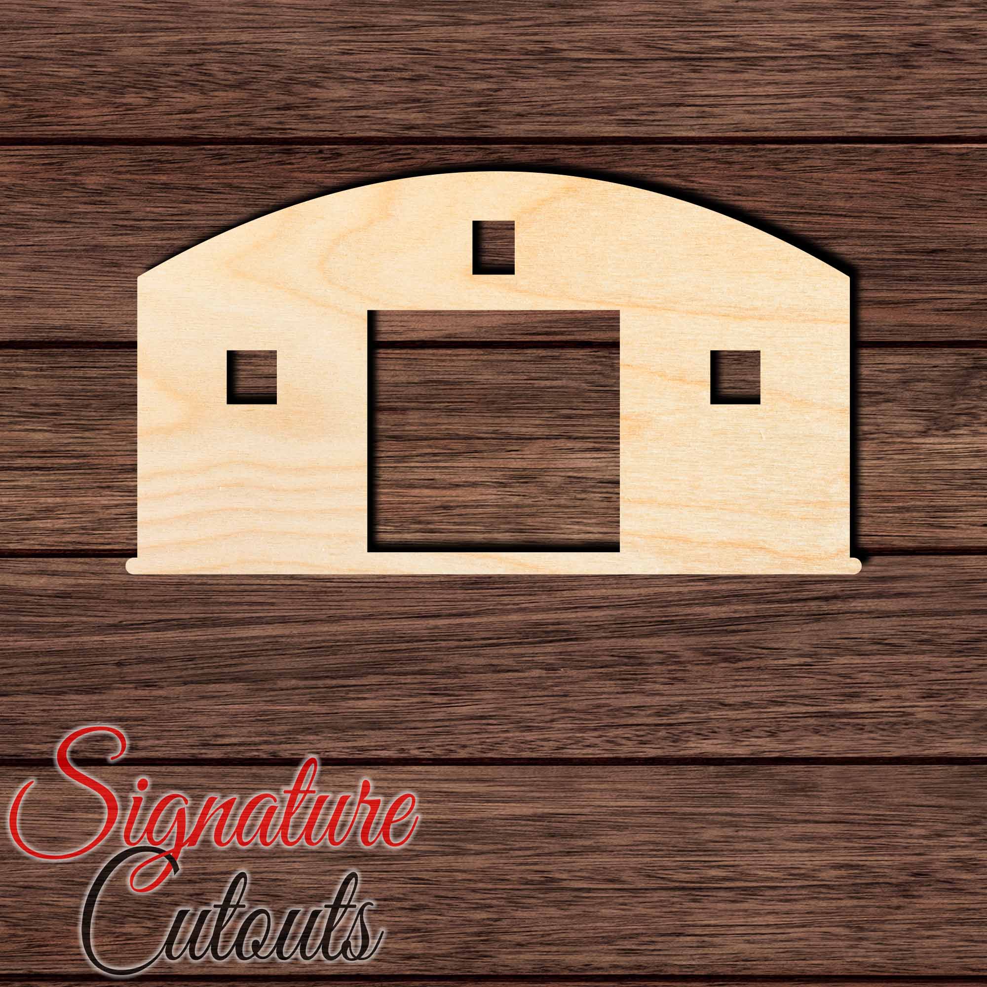Barn 004 Shape Cutout in Wood Craft Shapes & Bases Signature Cutouts 