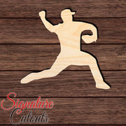 Baseball 021 Shape Cutout in Wood Craft Shapes & Bases Signature Cutouts 