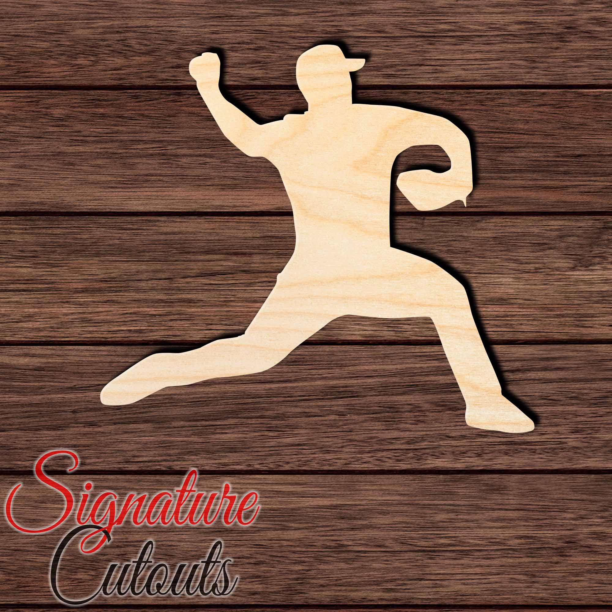 Baseball 021 Shape Cutout in Wood Craft Shapes & Bases Signature Cutouts 