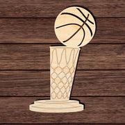 Basketball Trophy 001 Shape Cutout Craft Shapes & Bases Signature Cutouts 