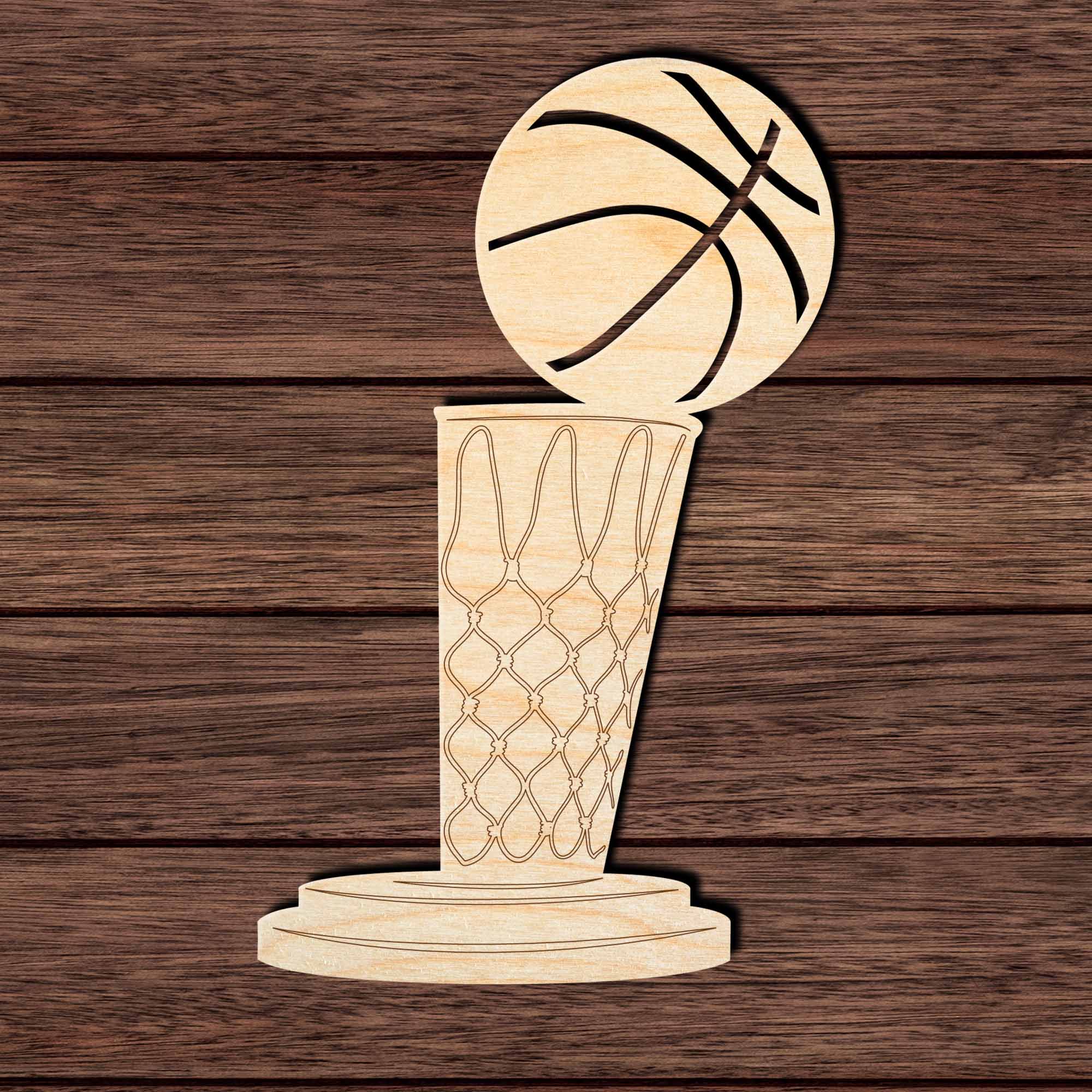 Basketball Trophy 001 Shape Cutout Craft Shapes & Bases Signature Cutouts 