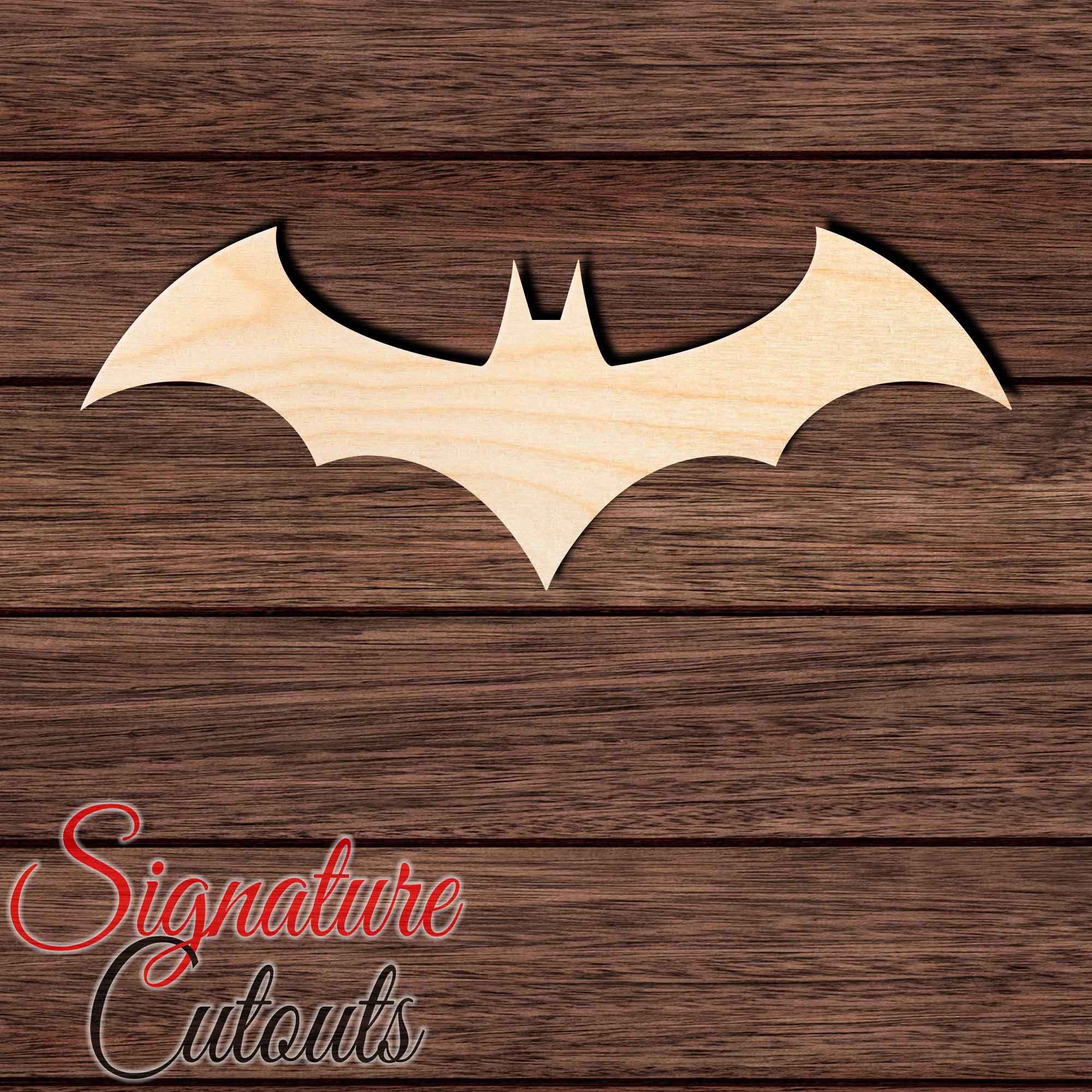 Bat 032 Shape Cutout in Wood Craft Shapes & Bases Signature Cutouts 