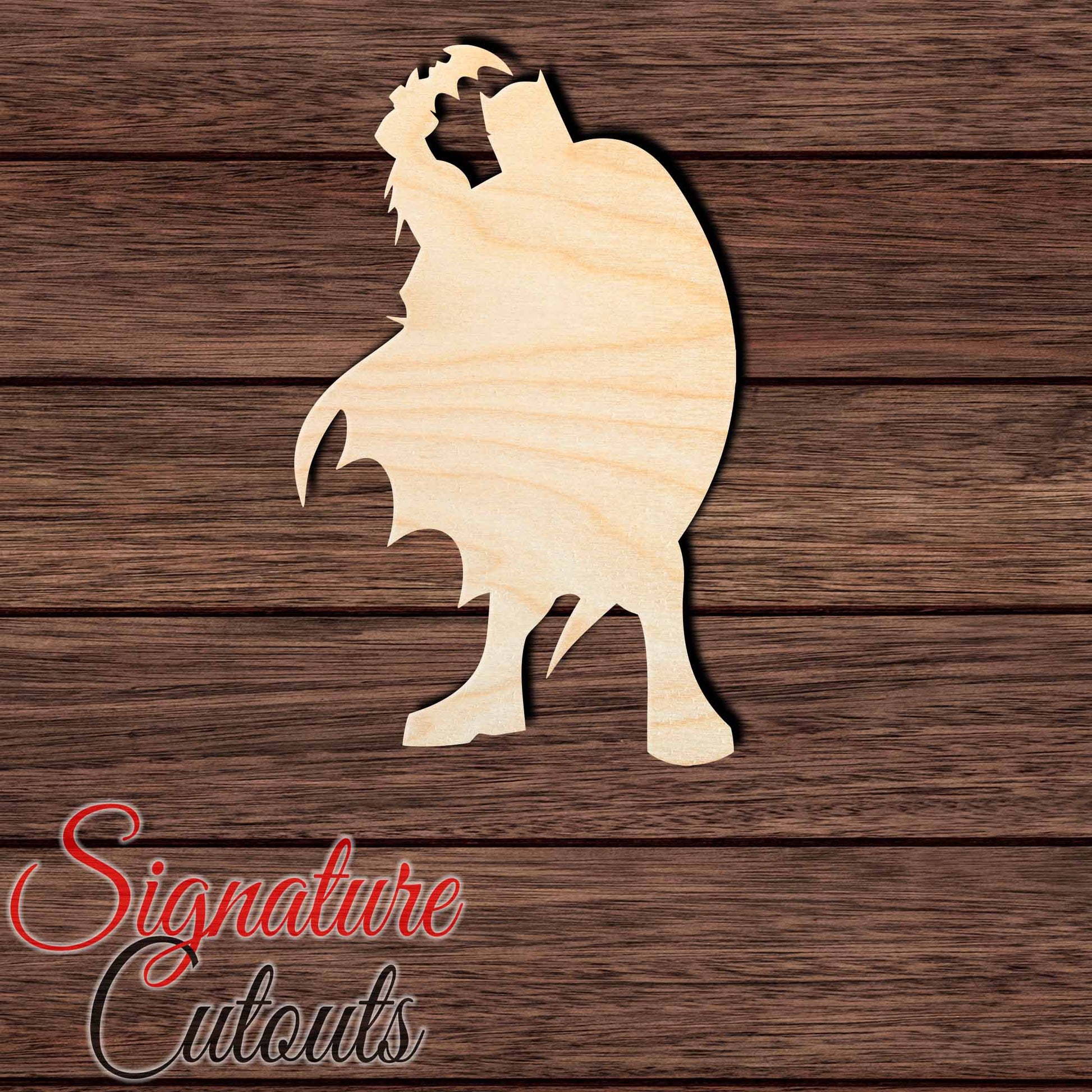 Bat 039 Shape Cutout in Wood Craft Shapes & Bases Signature Cutouts 