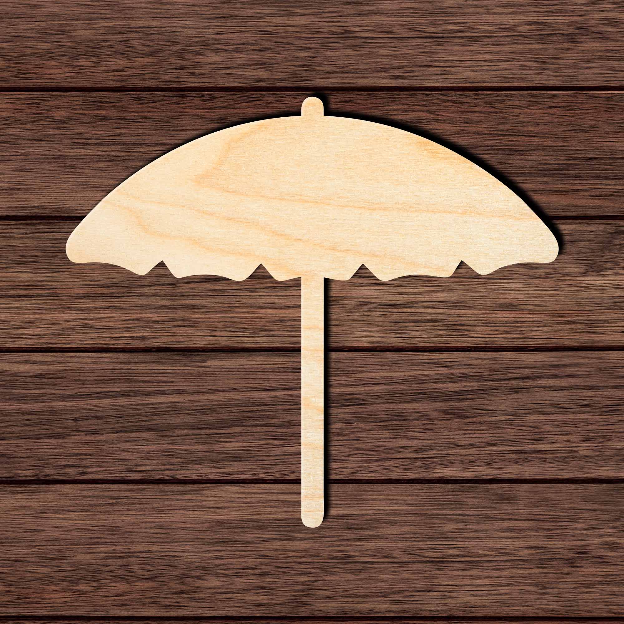 Beach Umbrella Shape Cutout