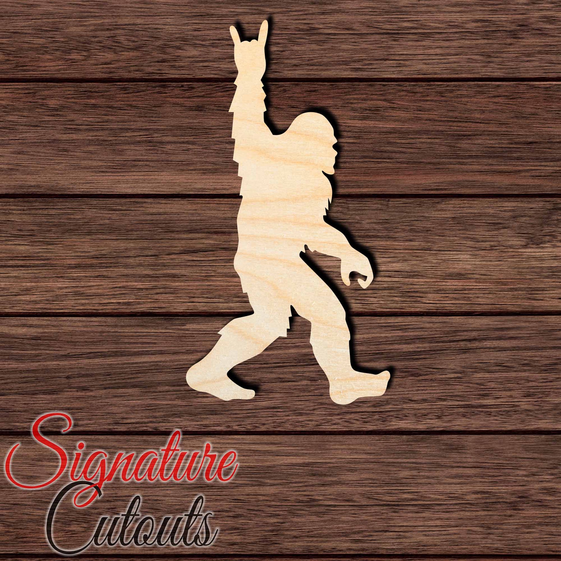 Bigfoot 002 Shape Cutout Craft Shapes & Bases Signature Cutouts 