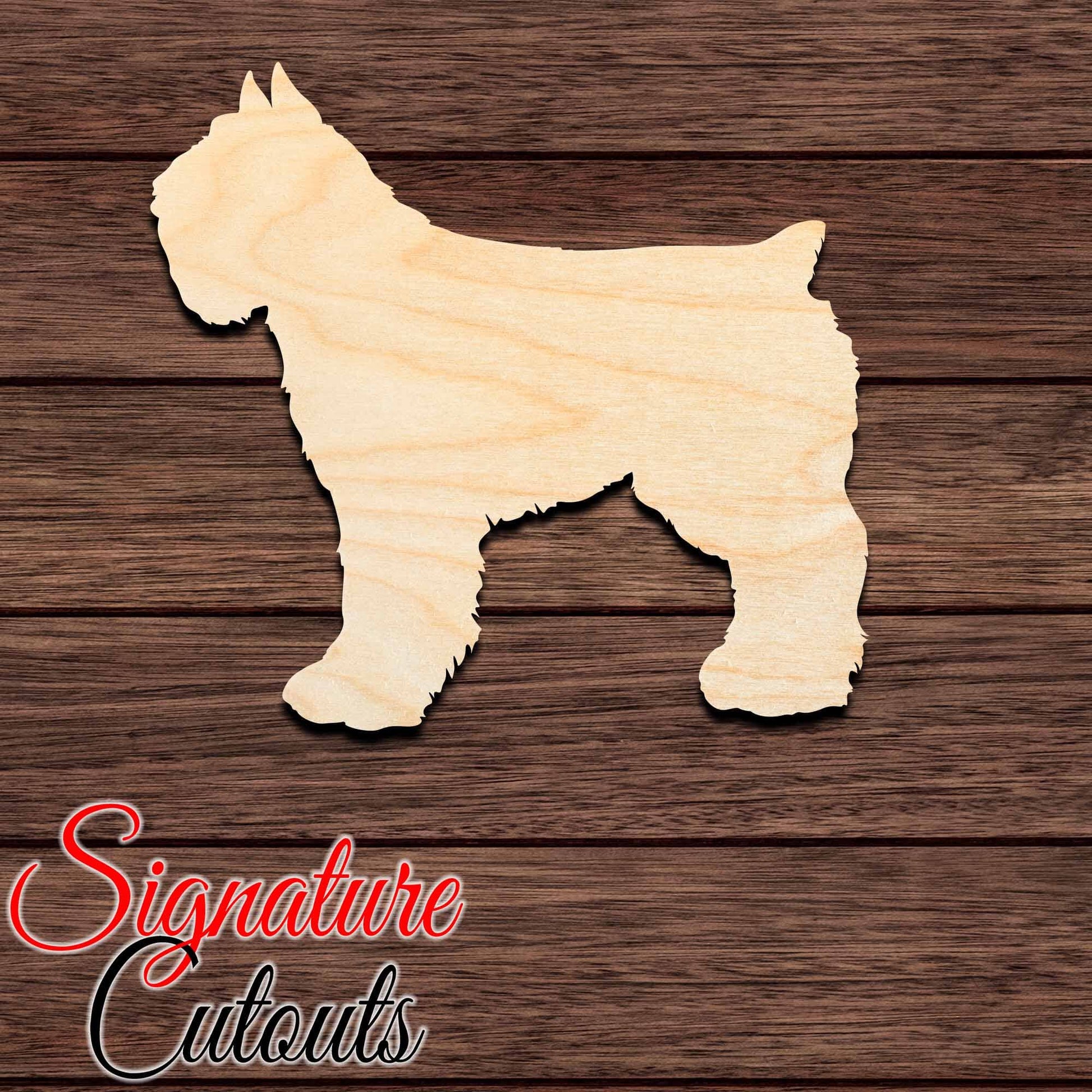 Bouvier de Flandres 002 Shape Cutout Craft Shapes & Bases Signature Cutouts 
