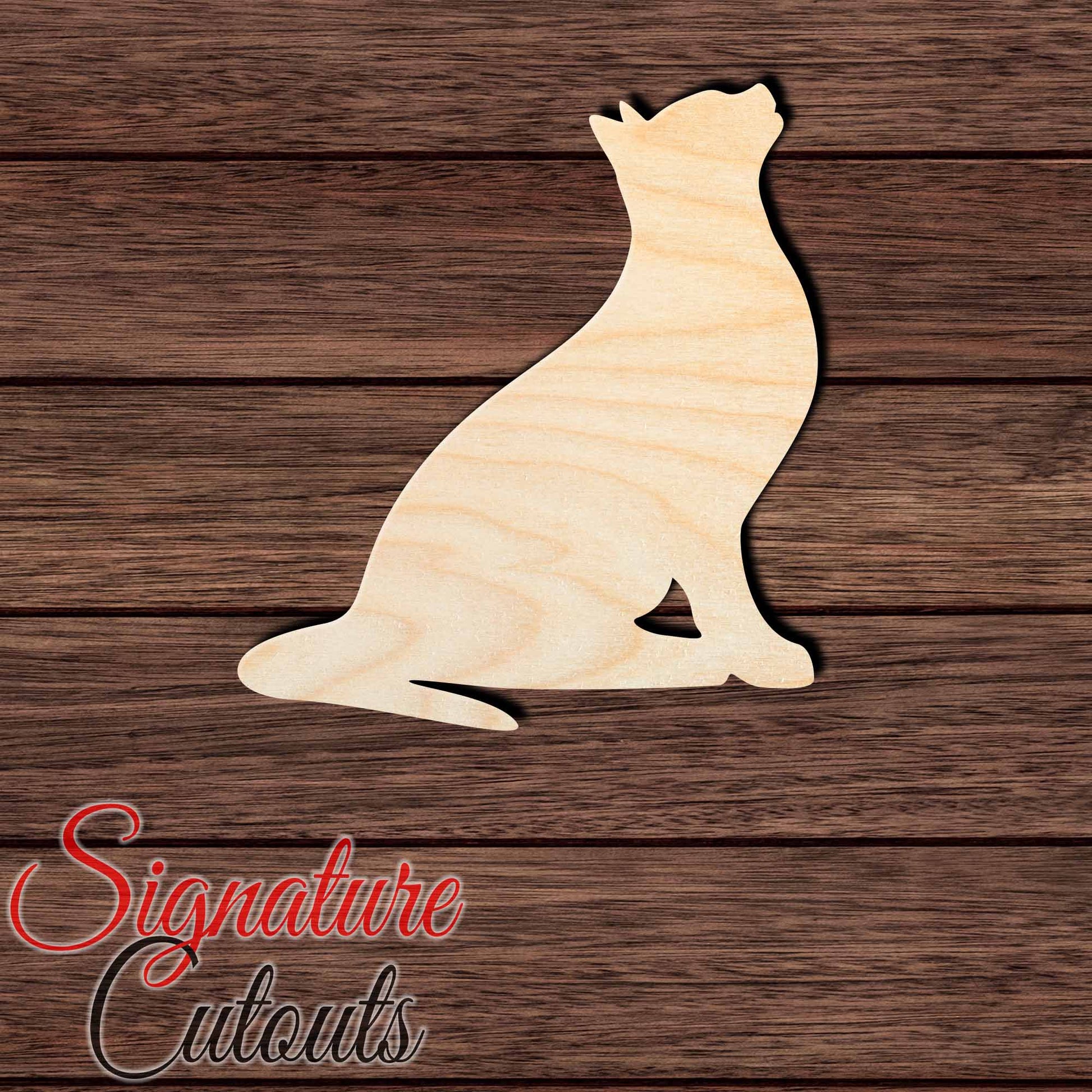 Cat 021 Shape Cutout in Wood Craft Shapes & Bases Signature Cutouts 