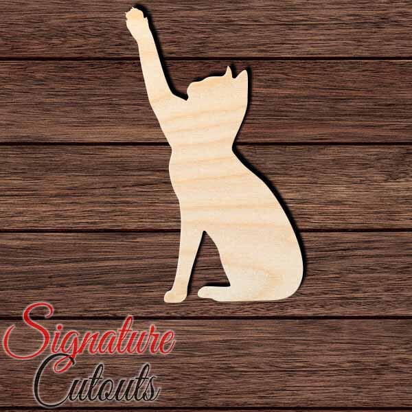 Cat 024 Shape Cutout in Wood Craft Shapes & Bases Signature Cutouts 