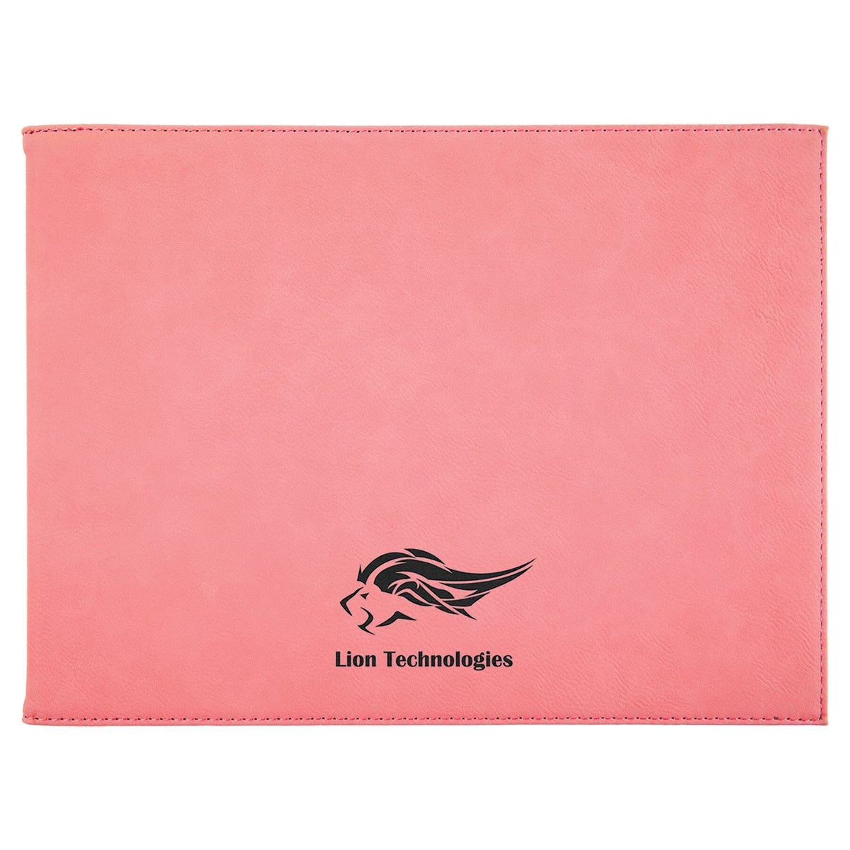 Certificate/Diploma Holder 9" x 12", Laserable Leatherette Signature Cutouts Pink/Black 
