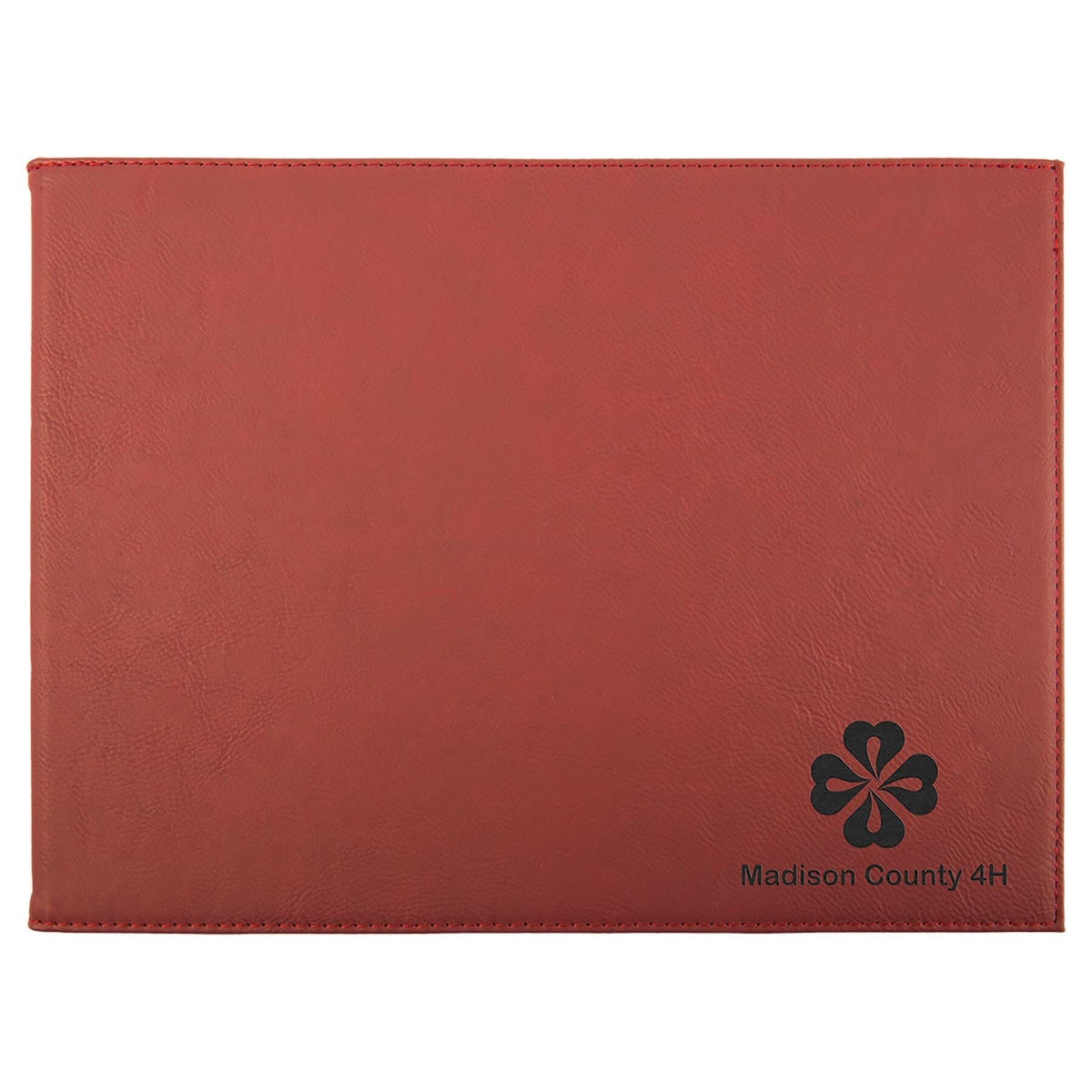 Certificate/Diploma Holder 9" x 12", Laserable Leatherette Signature Cutouts Rose/Black 