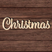 Christmas Text 001 Shape Cutout