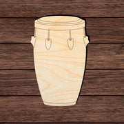 Conga Drum Single Paint by Line -  Shape Cutout