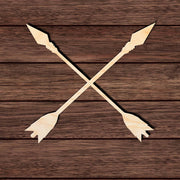 Crossed Arrows 001 Shape Cutout