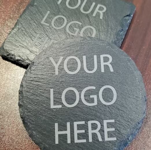 Custom Engraved Coaster with your logo :) Send us your design Signature Custom Works 