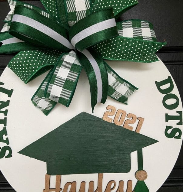 Custom Name and Year - Graduation Cap 001 Shape Cutout Craft Shapes & Bases Signature Cutouts 