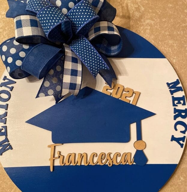 Custom Name and Year - Graduation Cap 001 Shape Cutout Craft Shapes & Bases Signature Cutouts 