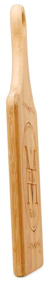 Cutting Board Paddle Shape, Bamboo, 13-1/2" x 7" - Includes Custom Engraving (#172) Signature Custom Works 