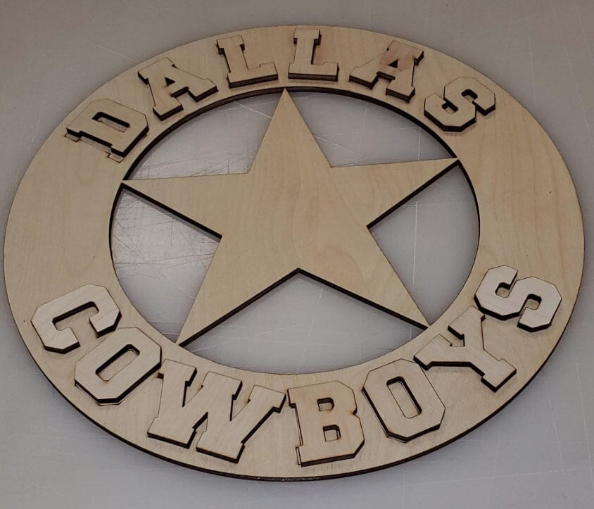 Dallas Cowboy Shield (3D - Layerable) Shape Cutouts Project Kit Craft Shapes & Bases Signature Cutouts 