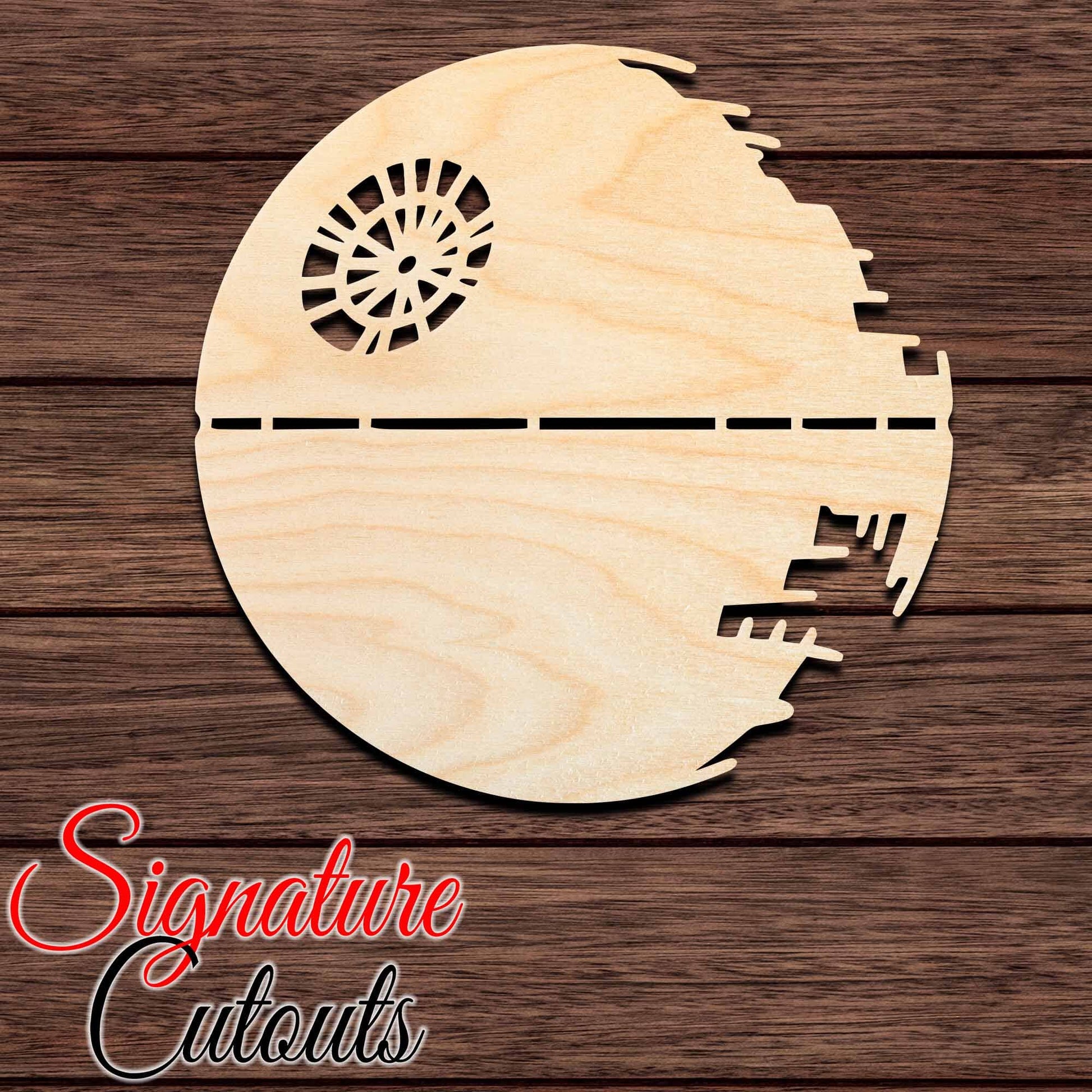 Death Star 001 Shape Cutout Craft Shapes & Bases Signature Cutouts 