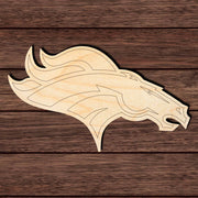 Denver Football 001 Shape Cutout