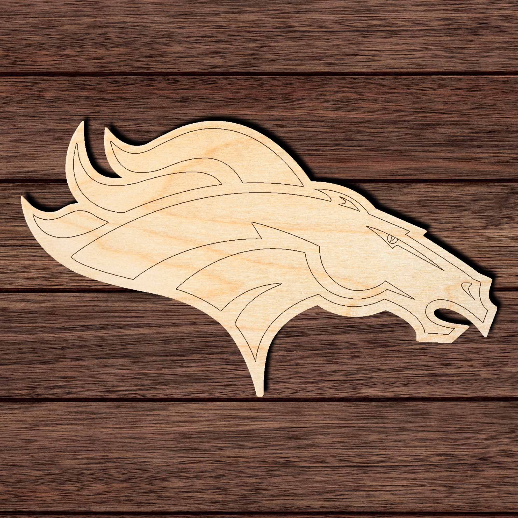 Denver Football 001 Shape Cutout