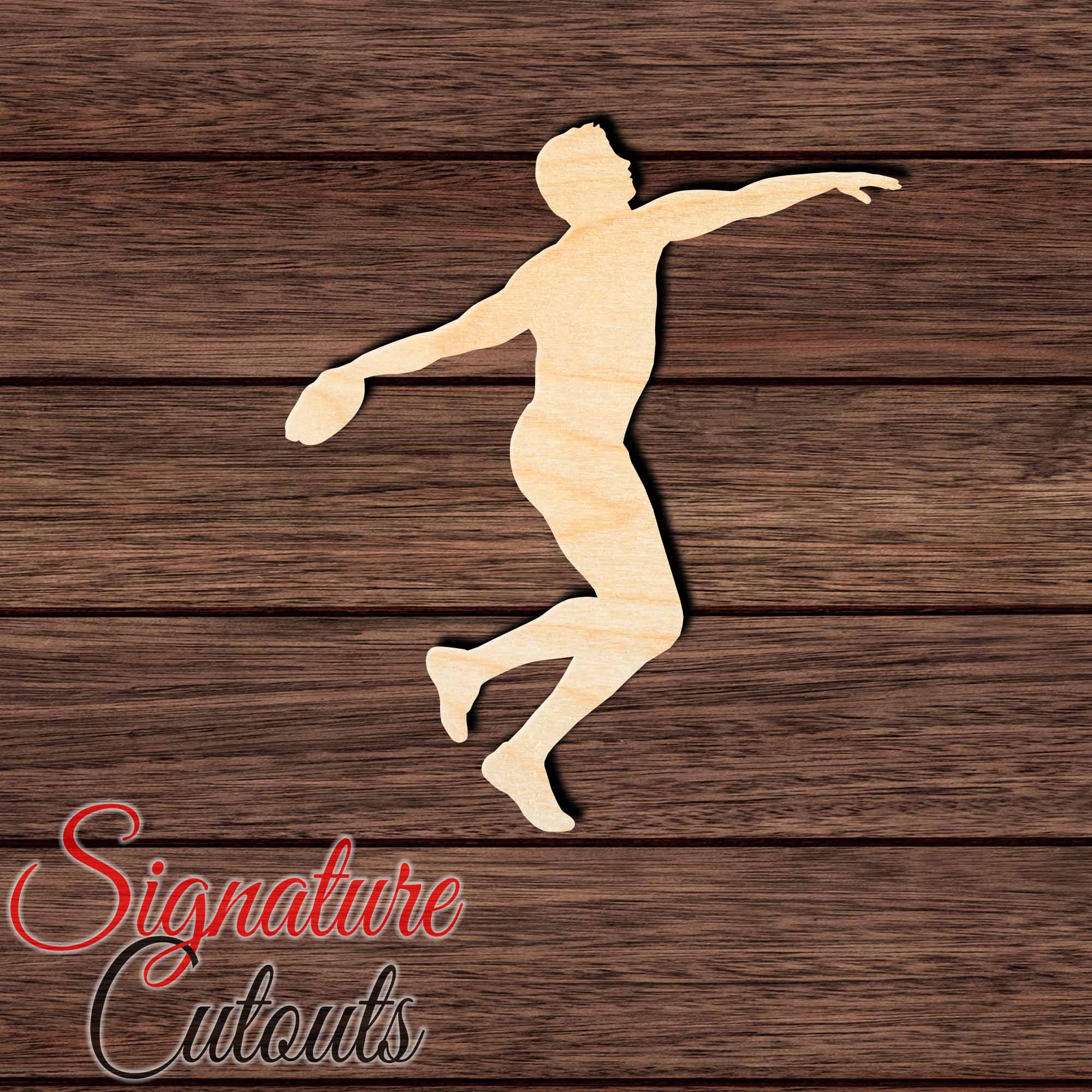 Discus Throw 001 Shape Cutout Craft Shapes & Bases Signature Cutouts 