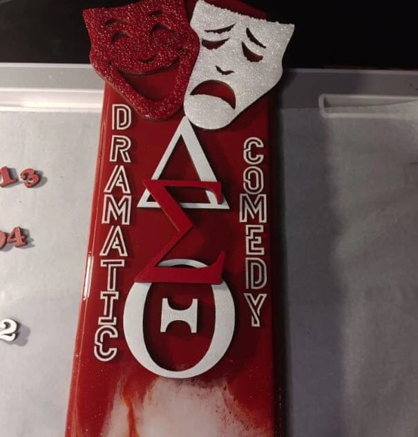 Drama Masks 001 Shape Cutout Craft Shapes & Bases Signature Cutouts 