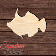 Fantail Filefish Shape Cutout in Wood Craft Shapes & Bases Signature Cutouts 