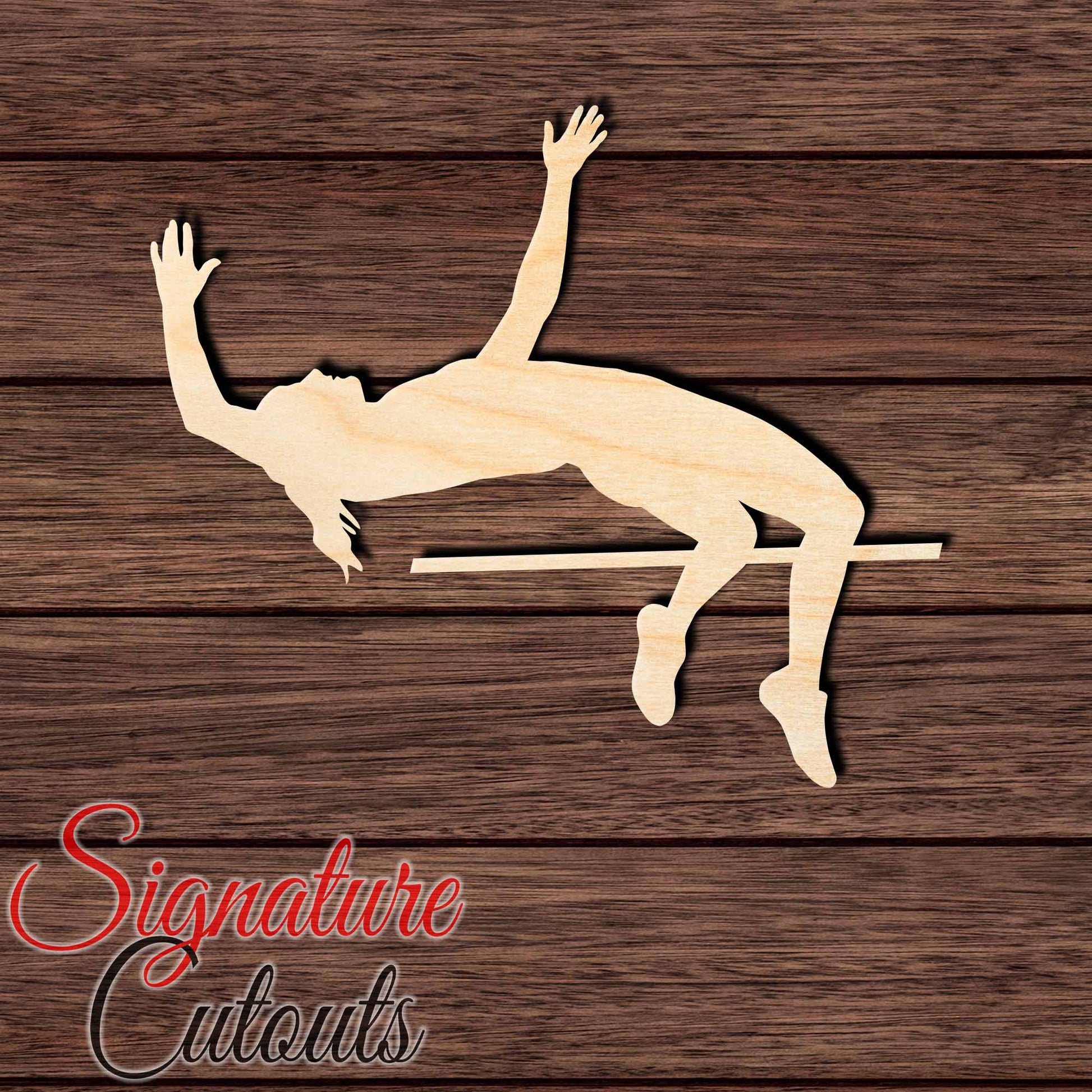 Female High Jump 001 Shape Cutout Craft Shapes & Bases Signature Cutouts 